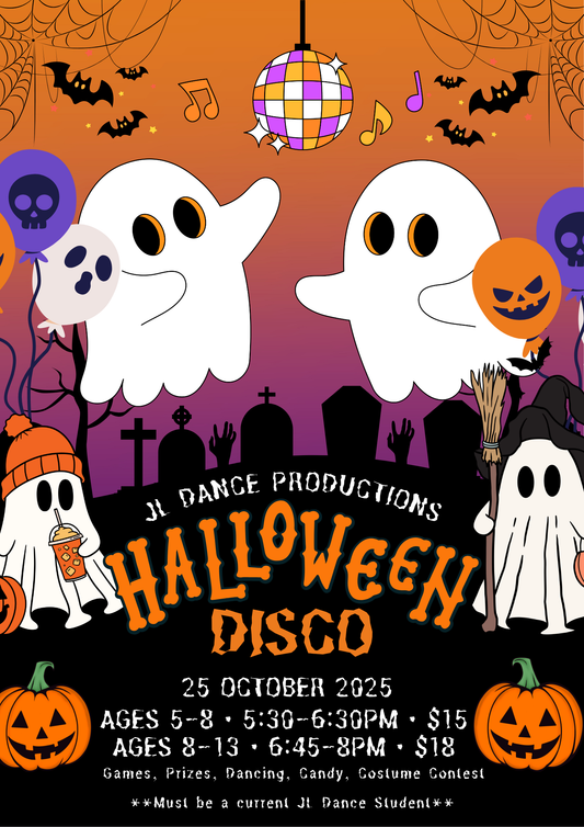 2️⃣ SESSION TWO: Halloween Disco 2025 - Ages 8-13